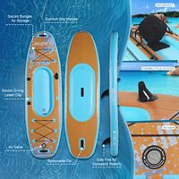 Entrepôt aux États-Unis Spot Sports nautiques de haute qualité Entraînement en PVC Stand up Paddle Board Gonflable SUP Kayak Canoë Bateau Planche de surf