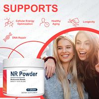 Poudre de nicotinamide riboside directement de l'usine pour adultes |   1000 mg par portion |   77g |   60 portions |   avec Stevia et Fruit du Moine
