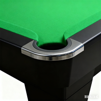 Table de billard professionnelle en bois massif de haute qualité, 9 pieds ou 8 pieds, pour usage domestique ou en club, fournie directement par l'usine