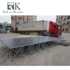 Plataforma de escenario portátil inteligente de aluminio moderna y duradera con rampas para decoración de eventos y bodas - Product Image 6