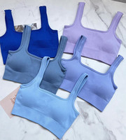 Soutiens-gorge de sport pour femmes SHINBENE, colorés, sans couture, côtelés, pour l'entraînement et le yoga