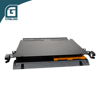 Gcabling Panel de Conexión de Fibra Óptica MPO de Alta Densidad 1U, Caja ODF de 48 Núcleos para Puertos Angled SC 6, 4, 12, 24, 120, 144 LC Multimodo, 144 Núcleos