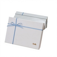 Boîte cadeau rectangulaire rigide en gris, personnalisable, en matériaux recyclés écologiques YILING, impression quadricolore, estampage à chaud, UV