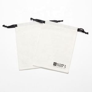 Customized Twill Cotton Drawstring Pouch for Cosmetic Storage and Gift <b>Recyclable</b> with Embroidered Logo for Jewellery Garments - Product Image 6