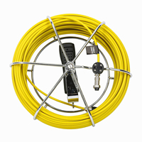 Caméra d'inspection de canalisation 1000TVL 23MM CMOS, 20M, avec moniteur LCD TFT 7 pouces, H.265, carte SD, système d'inspection des canalisations