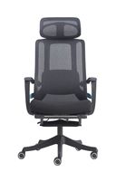 Chaise de bureau exécutive moderne intelligente et innovante en maille avec support lombaire motorisé et fonction de massage pour un confort ultime à domicile ou au bureau