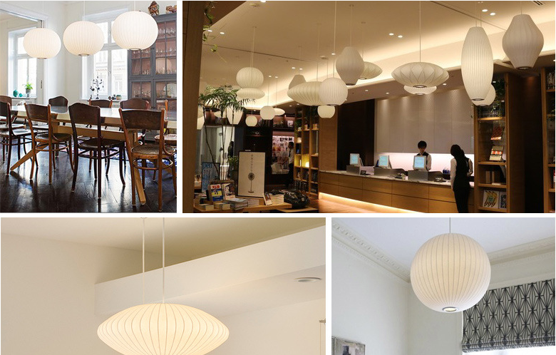 Italian Silk Cloth Pendant Lights Modern Living Room Decor