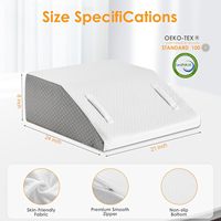 Oreiller repose-pieds d'usine OEM design ergonomique en mousse à mémoire de forme pour soulager les maux de dos travail sommeil