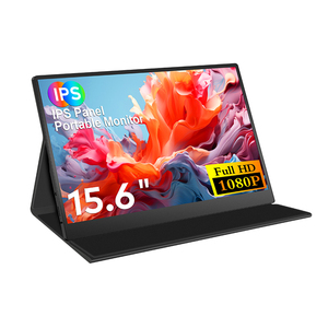 Meilleur <span class=keywords><strong>choix</strong></span> pour les joueurs : moniteur portable pour ordinateur portable 15,6 pouces FHD IPS à double écran avec haut-parleur HDR, fréquence de rafraîchissement 60 Hz pour les joueurs - Product Image 1