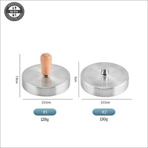 DIY 친환경 주방용 304 스테인리스 스틸 밥볼 샌드위치 오믈렛 몰드 버거 패티 사계절용 수동 햄버거 프레스 - Product Image 1