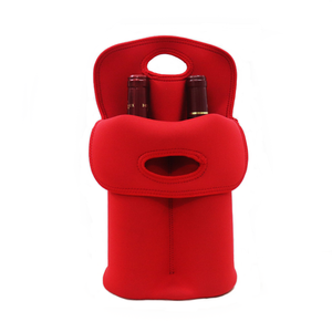 Funda de neopreno para enfriador de botellas de cerveza, soporte de cubierta doble de vino tinto, bolsa de transporte aislante, 2 y 6 paquetes - Product Image 3