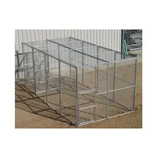 24ft süper büyük kaynaklı tel Kennels / Pet oyun çit kafes ve kapılar/galvanizli hayvanlar kafesleri