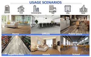 Waterproof Hybrid <strong>Piso</strong> Vinilico Projects Click Lock Luxury Tiles Spc Pvc Vinyl Plank Plastic Flooring