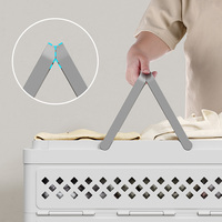 COIZY plastique sale tissu organisateur salle de bain pliable panier à linge empilable conteneurs de stockage pour un usage domestique