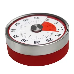 Timer dapur 60 menit, waktu mekanik alarm hitung mundur timer analog visual untuk pertemuan kelas belajar anak