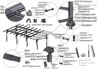 Système solaire photovoltaïque de 10 kW pour toiture, fabrication de structures solaires, module solaire photovoltaïque, système de montage de panneaux solaires