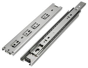 45-قنوات منزلقة ثلاثية الطي ، كروية تلسكوبية تحمل قضبان منزلقة فولاذية ، أدراج خزانة تخزين المطبخ Coulisse Tiroir - Product Image 4