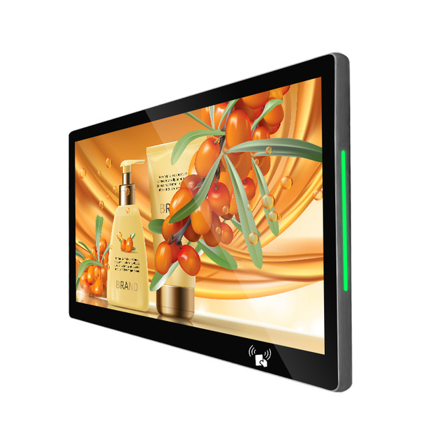 Meeting Room Tablet Android All in One Digital Signage and Display with LED Light on Two Sides Desktop Table