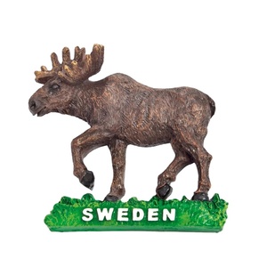Aimant de réfrigérateur personnalisé en forme de fauve de l'Alaska, souvenir artisanal, figurine de fauve de <span class=keywords><strong>Finlande</strong></span> et du Lapland, souvenir de voyage nordique - Product Image 1
