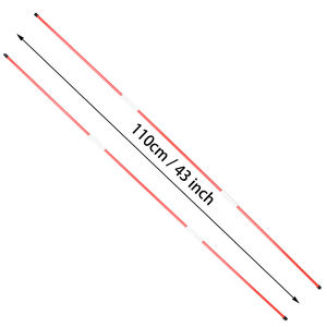 Conector Metálico Triple Resistente, Diseño Plegable, Barra de Alineación de Golf de 110 cm con Embalaje en Tubo, Palo de Apuntar de 3 Secciones - Product Image 2
