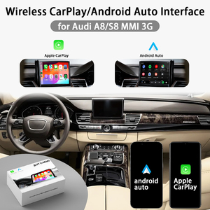 Módulo CarPlay inalámbrico de <span class=keywords><strong>Apple</strong></span>, navegación integrada automática Android y GPS, electrónica automática para Audi A8 A8L, kits de integración automática - Product Image 6