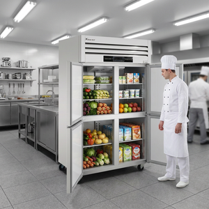 Réfrigérateur à quatre portes 935L à refroidissement direct, réfrigérateur compact et économe en énergie pour la maison et la cuisine VCC5-1200B Acier inoxydable de haute qualité - Product Image 3