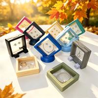 Étui de présentation de bijoux de couleur personnalisée avec fenêtre transparente, plusieurs options de taille pour bagues, bracelets et pendentifs