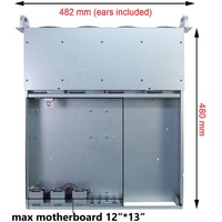 Metalfish — châssis de serveur industriel en aluminium 2U, avec 4 connecteurs SATA/SAS interchangeables, disque dur, hinas/SATA échangeable à chaud