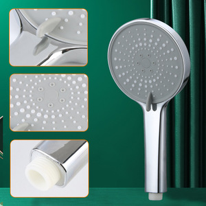 Cabezal de Ducha Grande Royal Stan con 5 Velocidades y Función Booster, Color Gris, Portátil, para Uso en Baño - Product Image 1