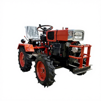 Tractor de Ruedas Compacto de 18 HP Diésel 4x4 para Uso Agrícola en Pequeñas Granjas
