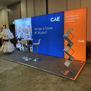 10 'x 20' выставочный стенд свободно стоящая стена с подсветкой со светодиодным баннером для выставочного фона - Product Image 2