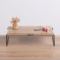 Table de Chevet Mobile Zevier en Métal à Hauteur Réglable, Design Monopied, pour Bureau ou Chambre à Coucher, Petite et Moderne