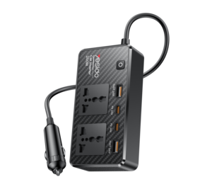 Yesido Vc07 <span class=keywords><strong>12V</strong></span> đến 200V incependent chuyển đổi nhiều bảo vệ <span class=keywords><strong>USB</strong></span> QC3.0 + Type-C PD sạc nhanh 200W xe biến tần - Product Image 1