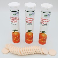 Efervesan tabletler C vitamini 1000mg ve çinko 10mg Tablet