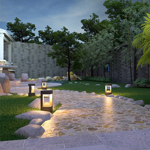 Luces Solares Modernas de Aluminio para Jardín, 400/600/800mm, LED IP65 Resistentes al Agua, Farola de Jardín 5000K con Sensor de Movimiento y Luz Diurna - Product Image 4