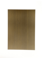 Plaque en acier inoxydable bronze antique 304 tôle décorative en métal 316L Grade 2B Surface cuivre laiton enduit plaqué coupe personnalisée