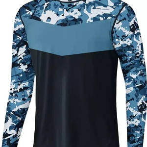 T-shirts personnalisés pour hommes 100% polyester, UPF 50+, séchage rapide, chemise de pêche et de randonnée, chemises camouflage - Product Image 1