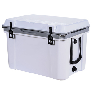 กล่องเก็บความเย็นแบบแข็งฉีดขึ้นรูปพลาสติก 35QT สำหรับแคมป์ปิ้งกลางแจ้ง - Product Image 3