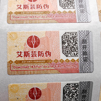 Etiqueta adhesiva personalizada para rascar, venta al por mayor de pegatinas de seguridad para rascar con código QR