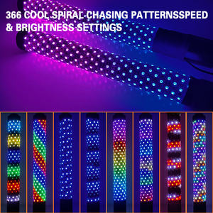 Luces LED de Antena para Vehículos UTV de 12V 24V, 1.8 Pulgadas de Diámetro, 2 Piezas, 2 Pies de Largo, Luces RGB con Control Remoto por Aplicación - Product Image 2