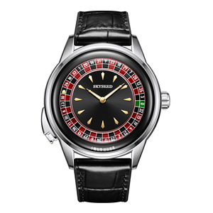 Original design gambling mechanical watch high-end business men's watch fully diamond-encrusted exquisite <b>wristwatch</b> gamblin - Product Image 2