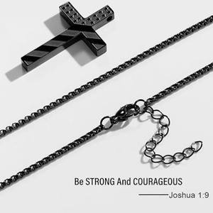 Hip Hop gotik çapraz kolye moda Punk Charm Joker kişilik basit ebedi kolye ile - Product Image 5