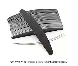 Reemplazo de media luna Fase abrasiva Manicura saludable Esmalte de uñas Tablas de <span class=keywords><strong>esmeril</strong></span> Lima de papel de lija de emergencia - Product Image 3