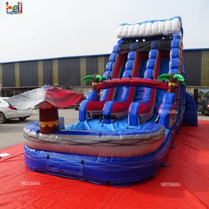Tobogán Inflable de PVC y Vinilo para Adultos, Uso en Seco y Mojado, con Piscina <span class=keywords><strong>Desmontable</strong></span>, para Diversión de Verano, Precio Económico, Gran Venta - Product Image 2