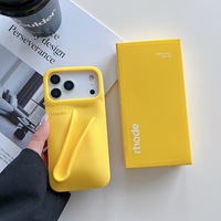 Étui de téléphone portable en silicone imperméable et antichoc de style rouge à lèvres FULINTE pour 17/16/15/14/13/12/11 Pro Max