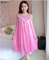 Camisones sin mangas sexis para mujer, camisones para mujer, vestido largo para dormir, pijama femenino, camisón de verano