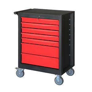 27 pouces. Armoire à outils de stockage de garage robuste professionnelle à 7 tiroirs sur roues OEM disponible marque HONGFEI garantie de 180 jours - Product Image 1