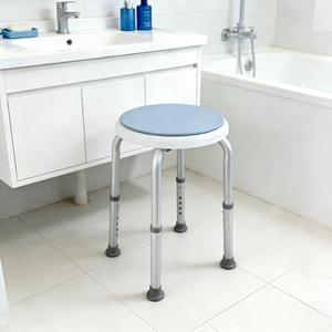 360 °   Sgabello Girevole per Doccia Piccola, Sedile Rotante Liscio per Anziani e Disabili, Sedia Compatta Rotonda per Vasca Senza Attrezzi - Product Image 6