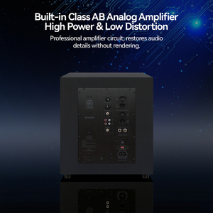 Loa siêu trầm chuyên nghiệp Pure M10SUB 10 inch, loa trầm sợi thủy tinh, cấp chuyên nghiệp cho amply XLR/TRS/RCA, máy tính, rạp hát gia đình, phòng thu - Product Image 5