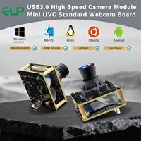 Módulo de Cámara USB 3.0 ELP de 20MP y 27.5fps de Alta Velocidad con Video 4K a 30fps, 0.1 Lux de Baja Luz, Sin Distorsión, Lente Gran Angular para PC